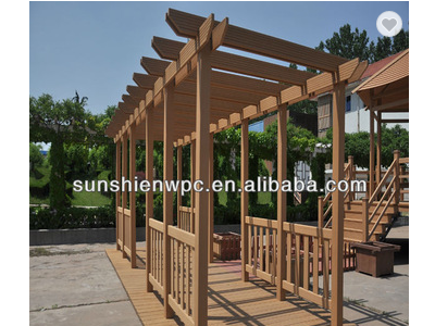 WPC pergola, wpc gazebo, composite wood shed