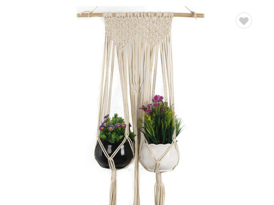 Home Decoration handmade cotton Macrame Plant Hanger Indoor Plant hanging